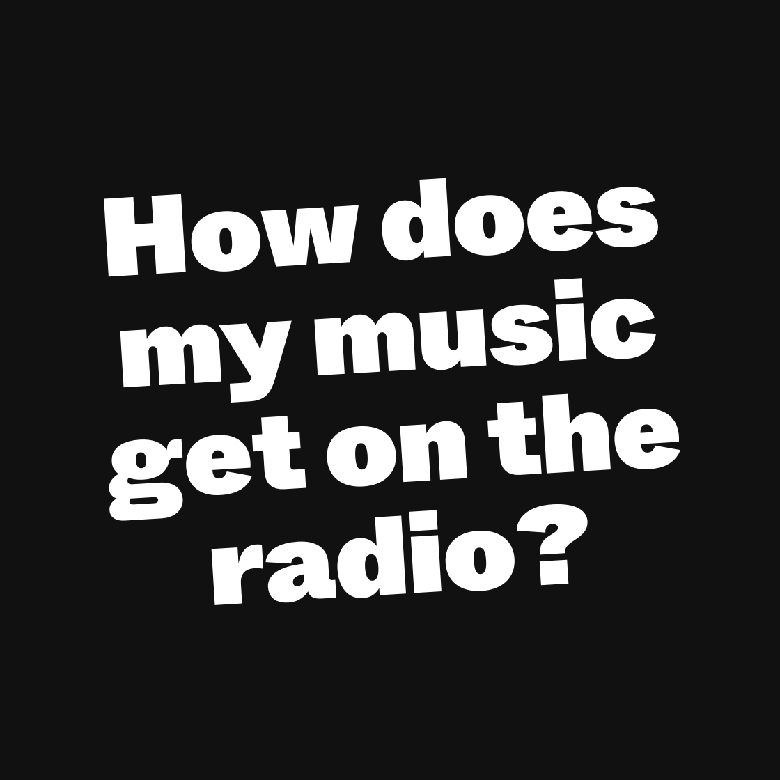Wie kommt meine Musik ins Radio?