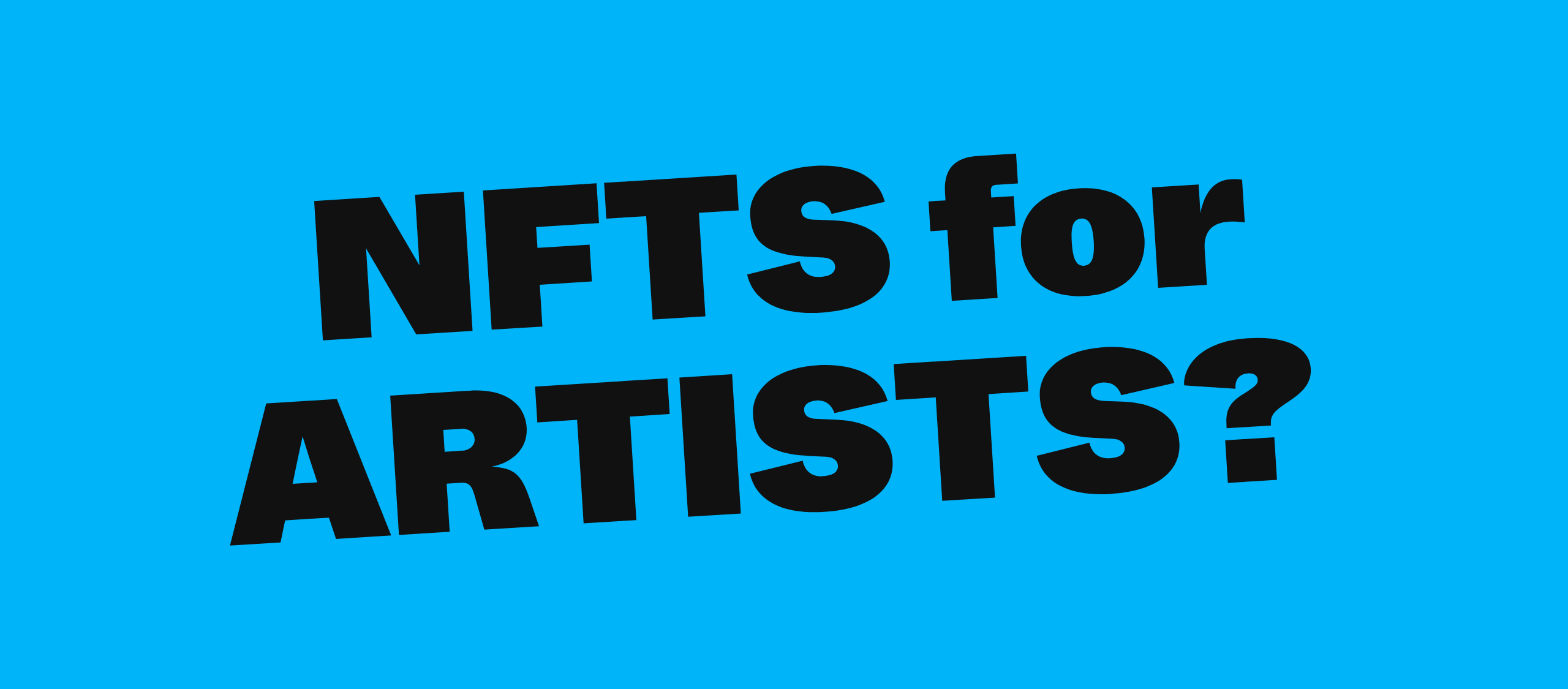 NFTS for ARTISTS?