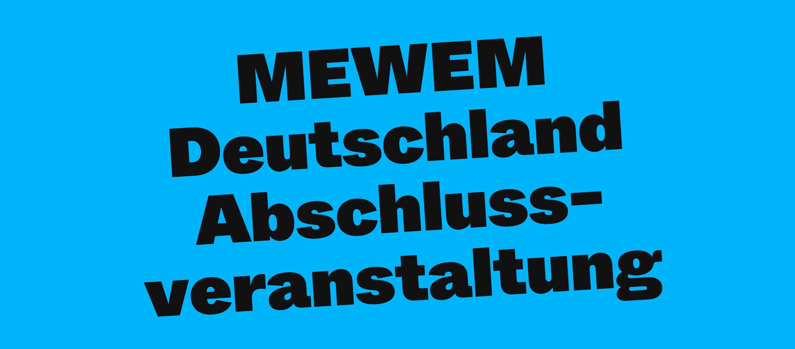 MEWEM Deutschland Abschlussveranstaltung