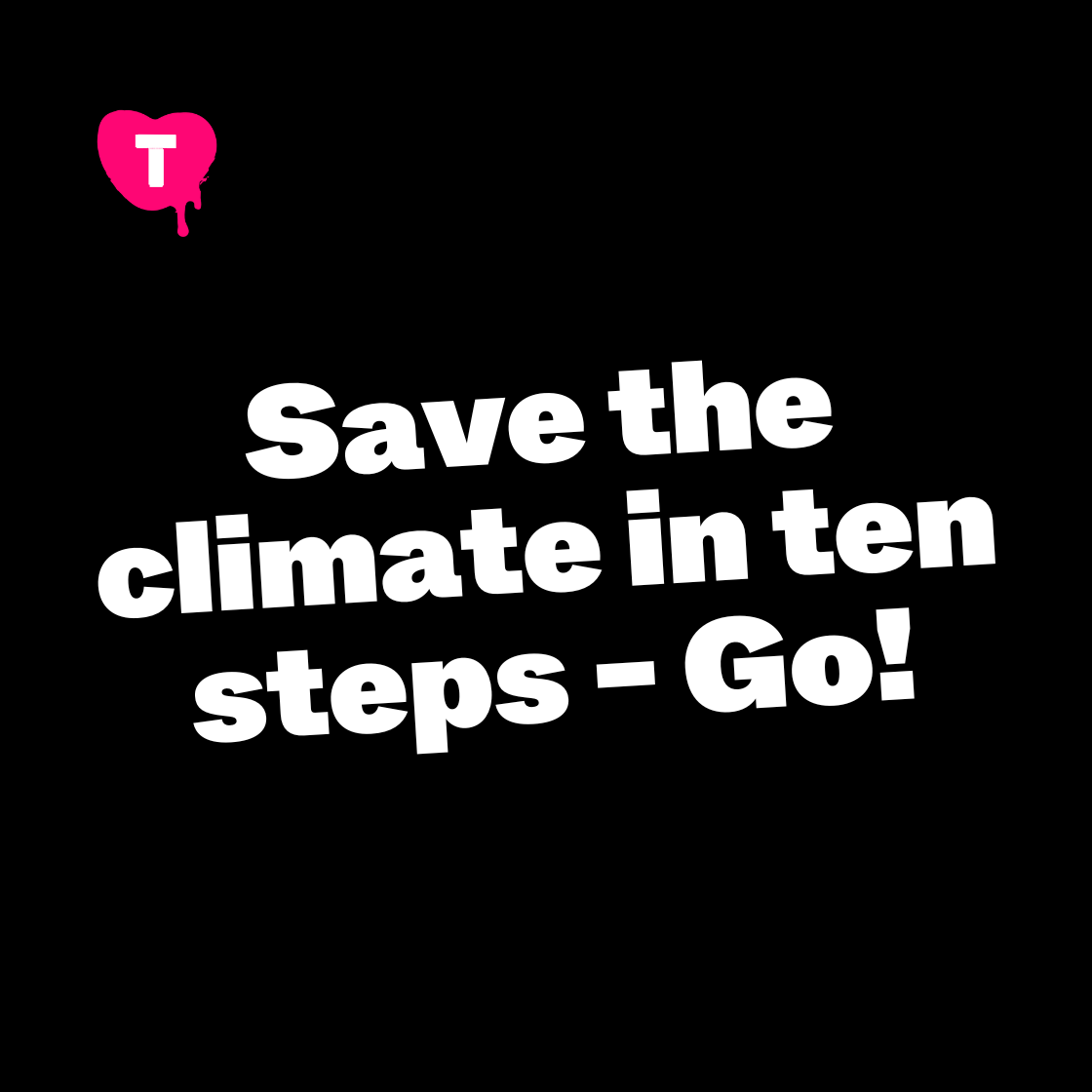 SAVE THE CLIMATE IN TEN STEPS - GO!?